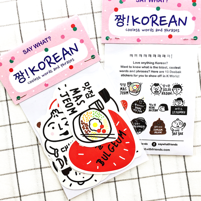 Say What? | Korean Sticker Pack