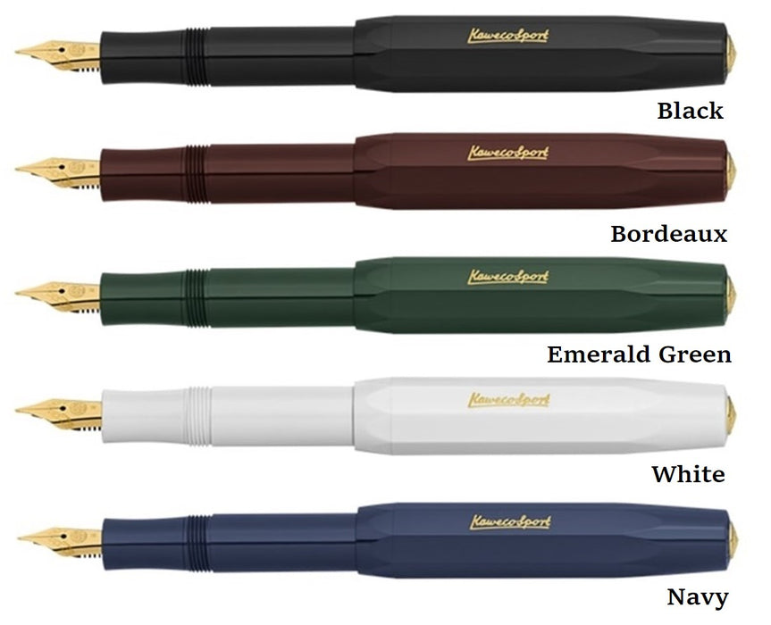 Kaweco Classic Sport Fountain Pen - Black - Fine Nib