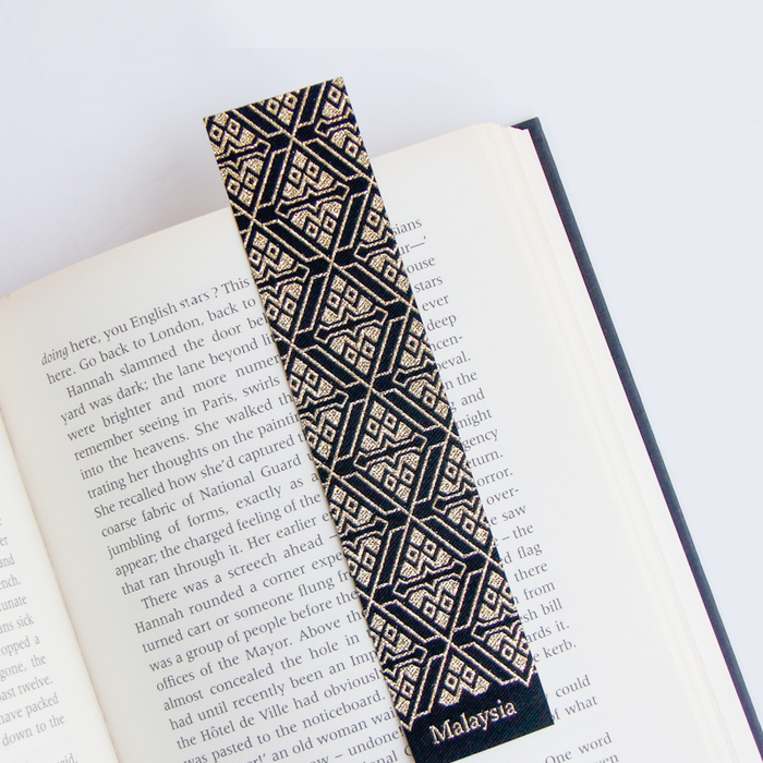 Woven Batik Bookmark // Songket Curve