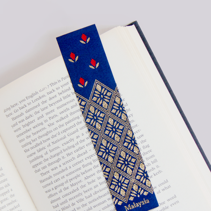 Woven Batik Bookmark // Songket Flower