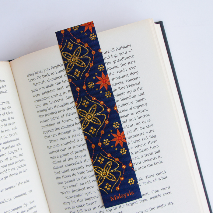 Woven Batik Bookmark // Batik Floral