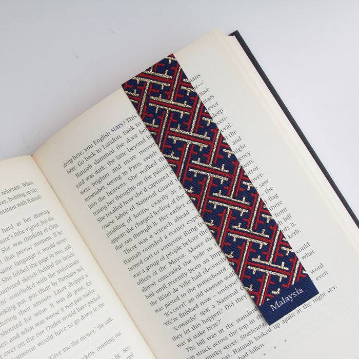 Woven Batik Bookmark // Songket Jalur Gemilang