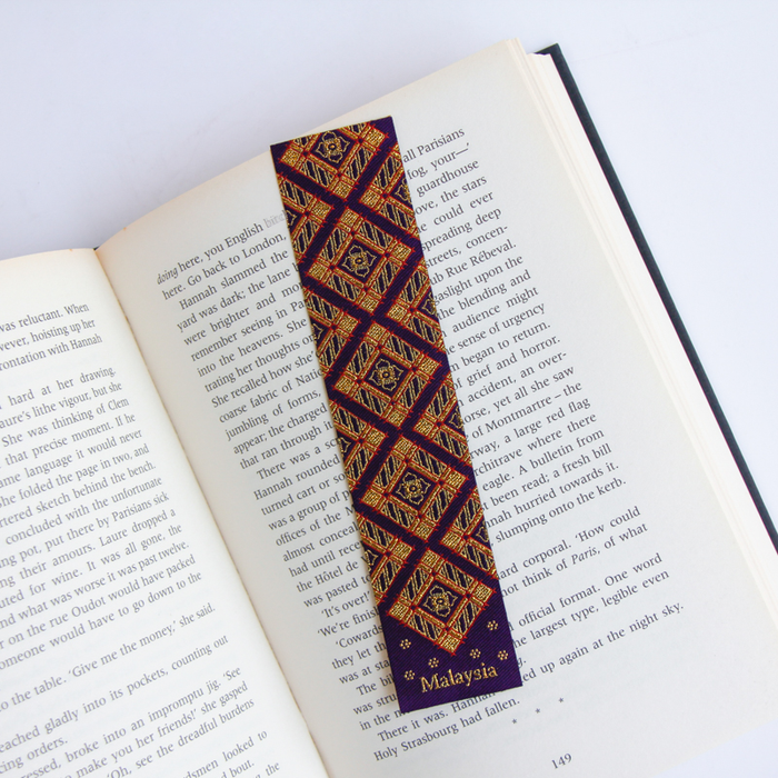 Woven Batik Bookmark // Songket Geo