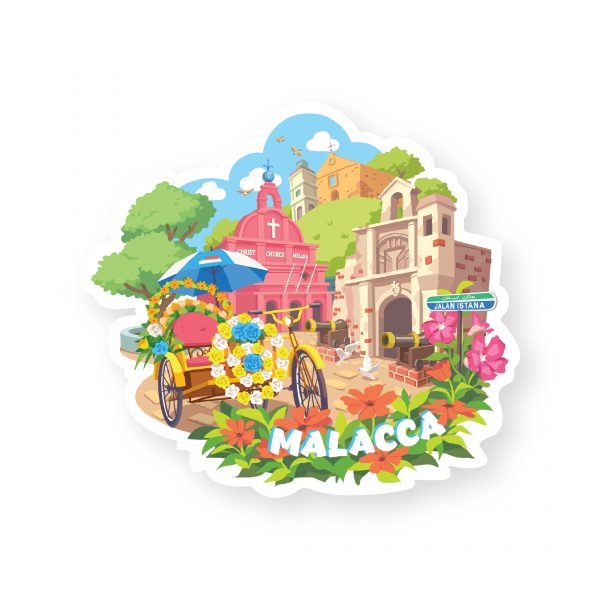 Malaysia Series Die Cut Postcard: Malacca II