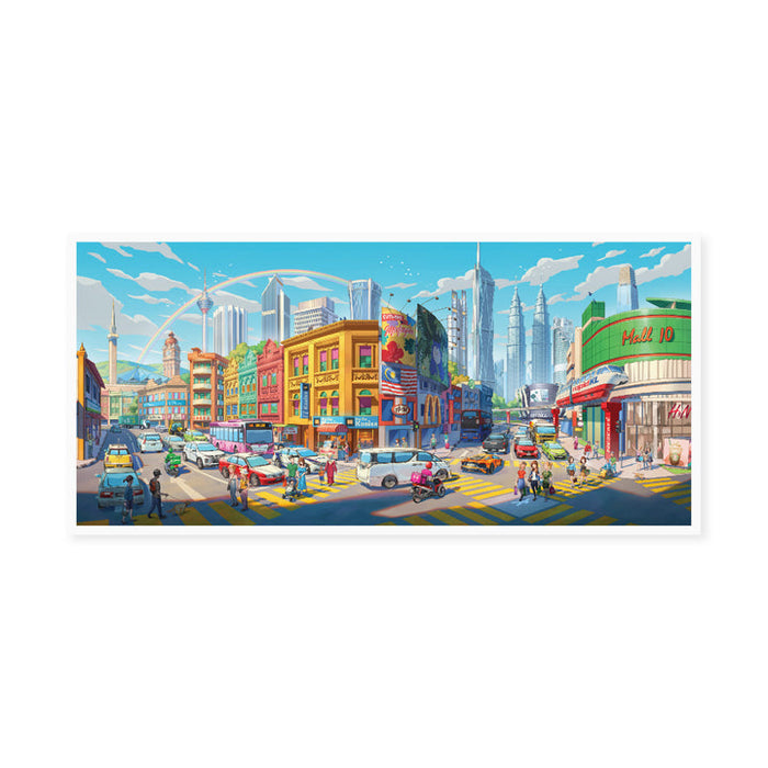 Loka Made Panorama Postcard // KL City
