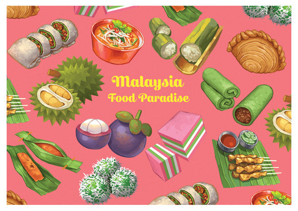Malaysia Series Postcard Malaysia Food Paradise: Kuih-muih