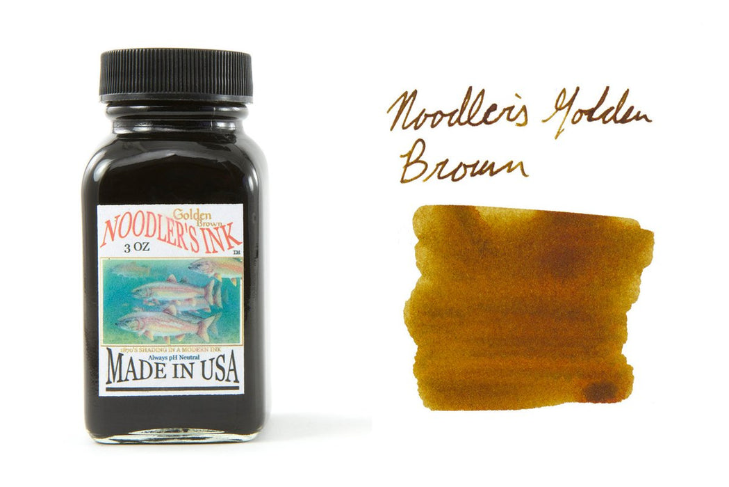 Noodler's Fountain Pen Ink // Golden Brown (Partially Bulletproof)