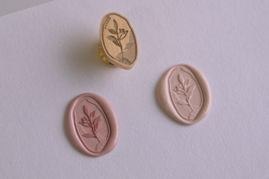 Die Cut Wax Seal (Without Handle) // Berry Plant