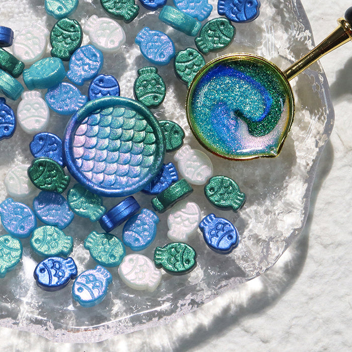 Little Fish Wax Beads for Wax Sealing / Deep Sea Ocean