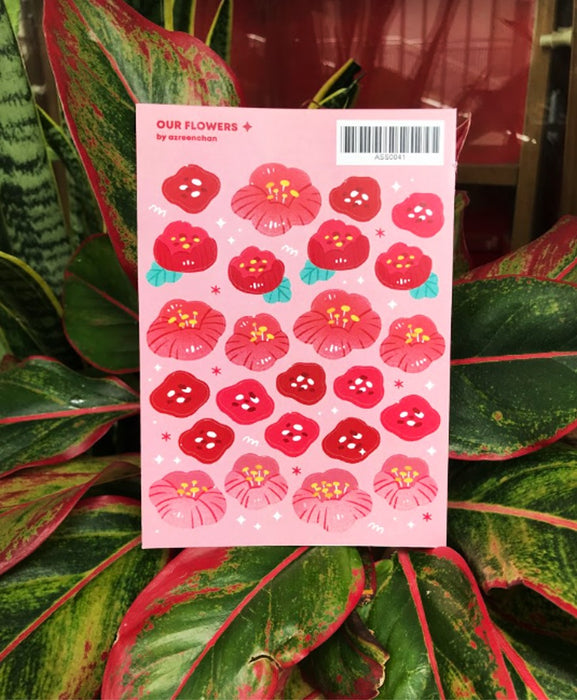 azreenChan Sticker Sheet : Our Flowers