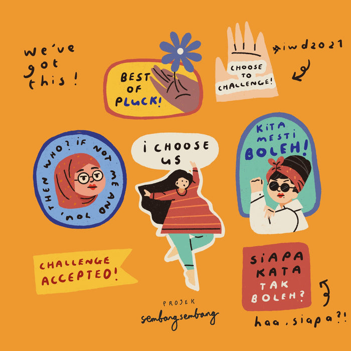 Projek SembangSembang Sticker // Women's Day