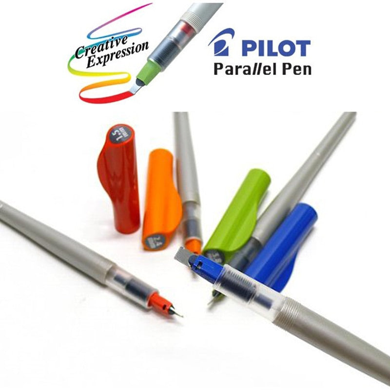 Japan Pilot Parallel Calligraphy Pen Set (IC-P3-AST) Writing