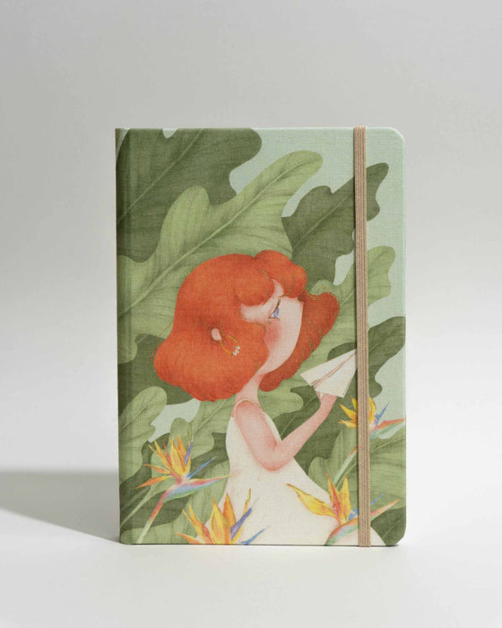 Summorie Linen Hardback Notebook Cover // Qiara