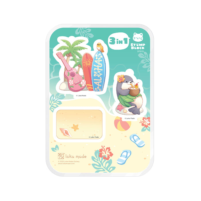 Purrfect Stamp Block // STB10 Tropical Tails