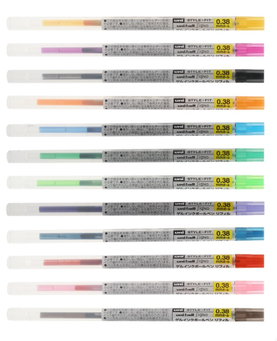 Uni Style Fit Multi Pen Refills // 0.38mm Gel Pen