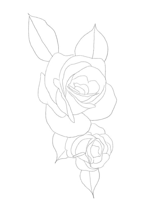 (PAINT WITH US) Printable: Roses