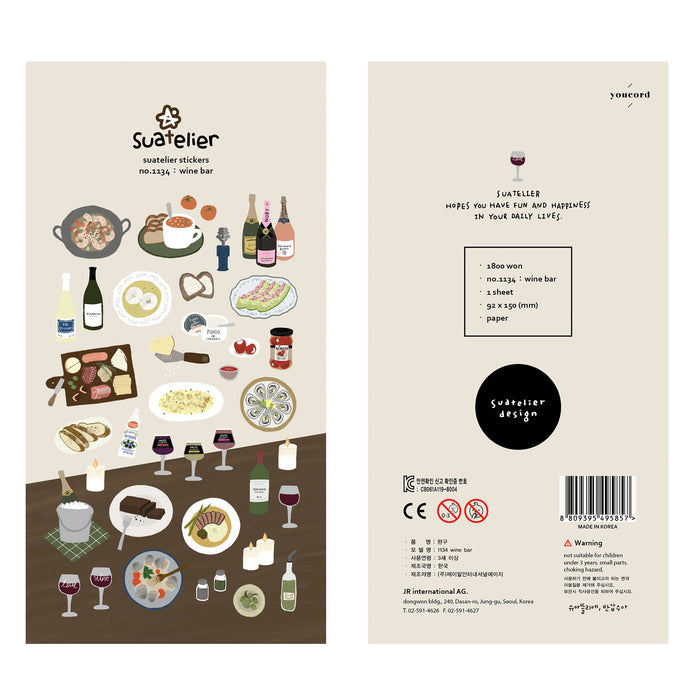Suatelier Stickers | Wine Bar