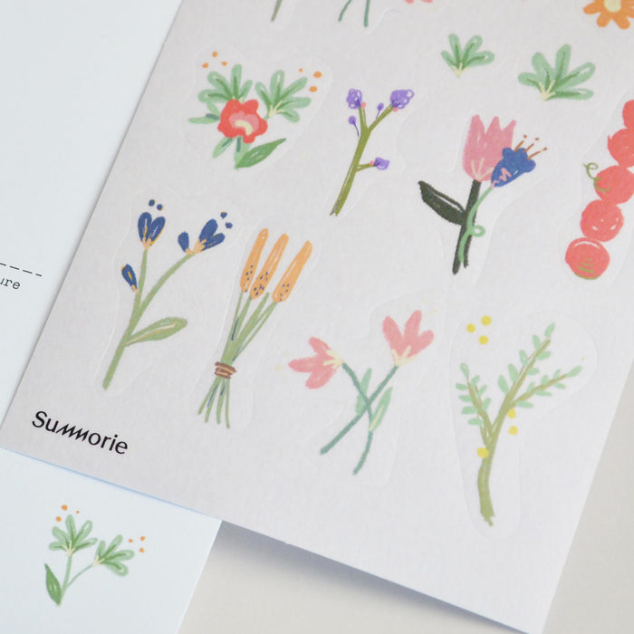 Summorie Washi Sticker Sheet // Floral Pleasure