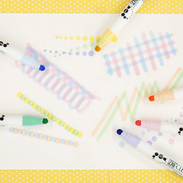 Kuretake ZIG Clean Color Dot Dual Tip Pen — Stickerrific