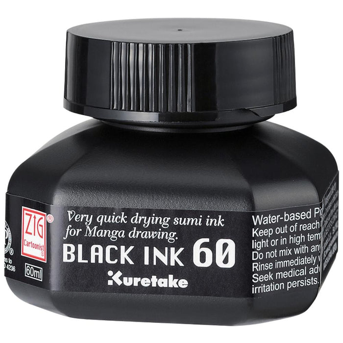 Kuretake ZIG Black Ink // 60ml