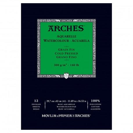 Arches Aquarelle Watercolour Cold Pressed Paper 300gsm