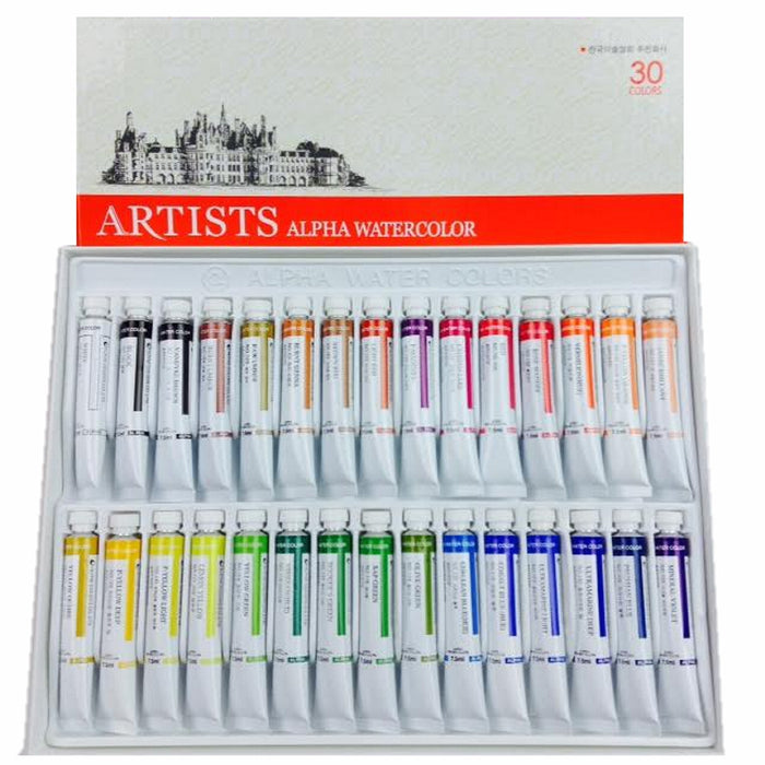 Alpha Artists Watercolors // 30 tubes
