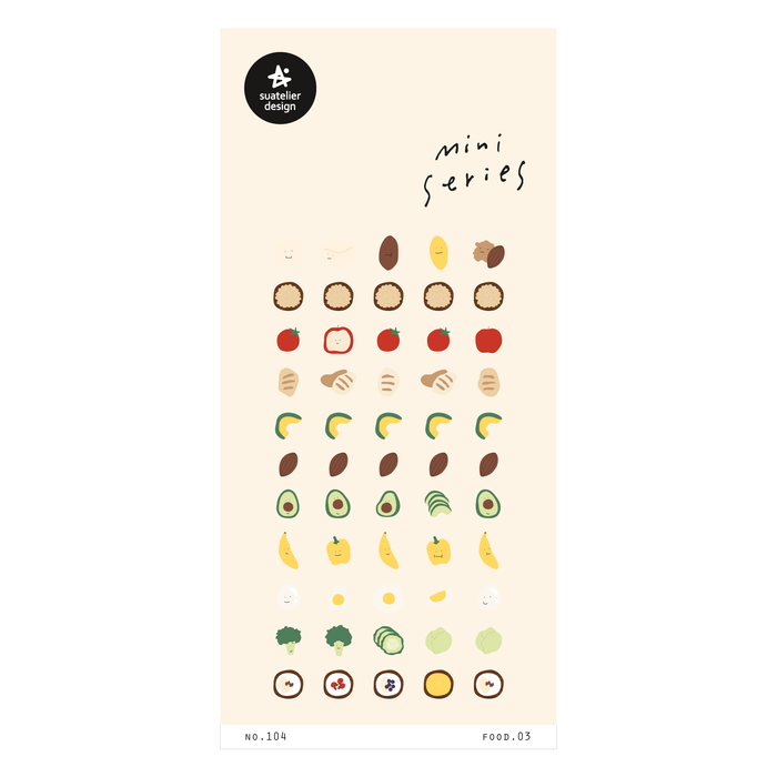 Suatelier Food.03 Sticker Sheet