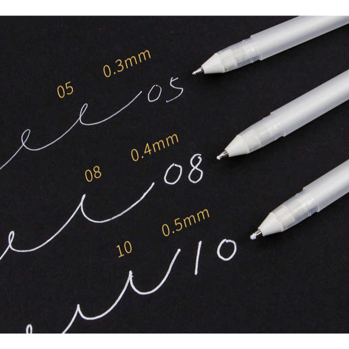Sakura Gelly Roll White Gel Pen - Classic White 0.5Mm 1.Mm Souffle