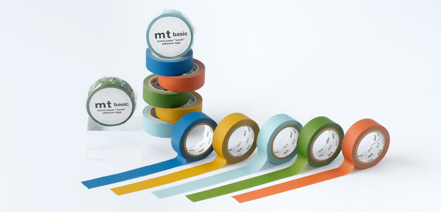 MT Matte Color Washi Tape (5 Colors)