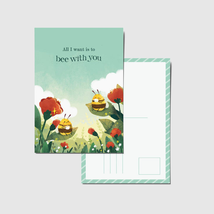 Panda Yoong Postcard // Bee with You
