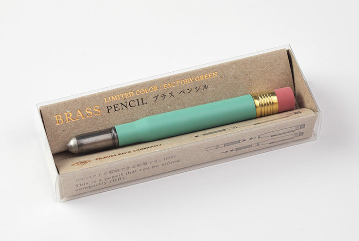 TRAVELER'S COMPANY Factory Green Brass Pencil