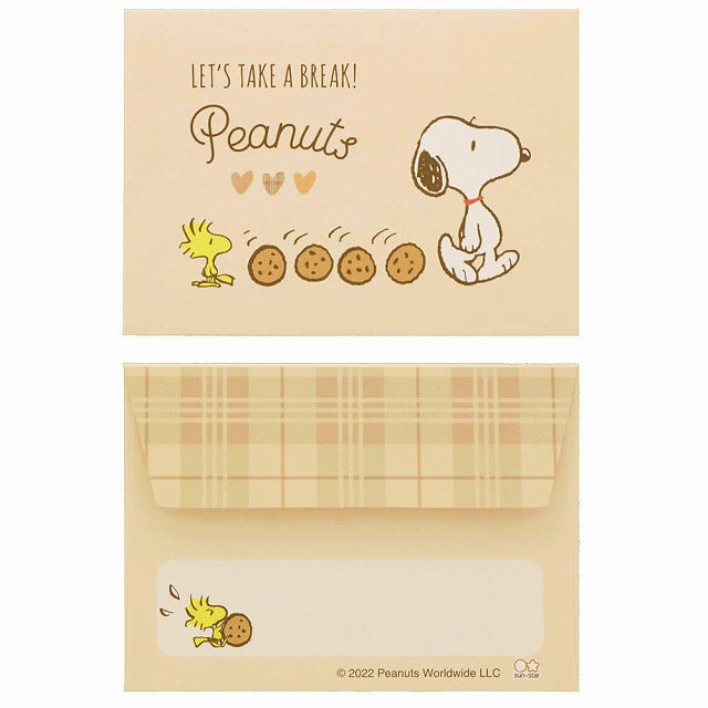 Peanuts Snoopy Snack Time Mini Letter Set // Cookies