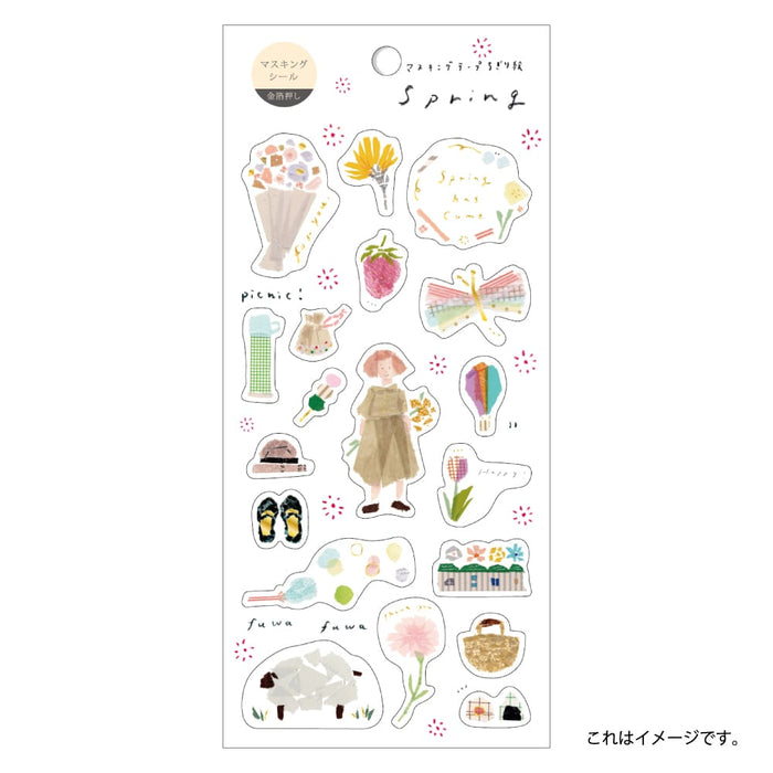 Miki Tamura Washi Sticker // Spring