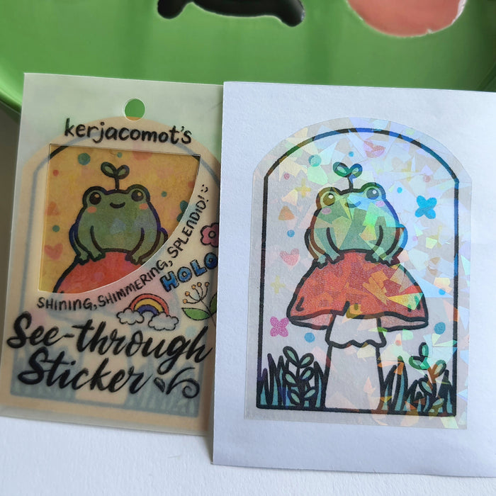 Kerjacomot See-through Sticker // Froggy