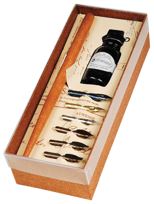 Brause Calligraphy Dip Pen and Ink Gift Set
