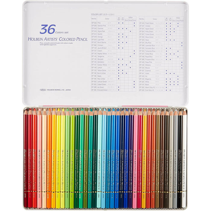 Holbein Artists Color Pencils // 36 Colors