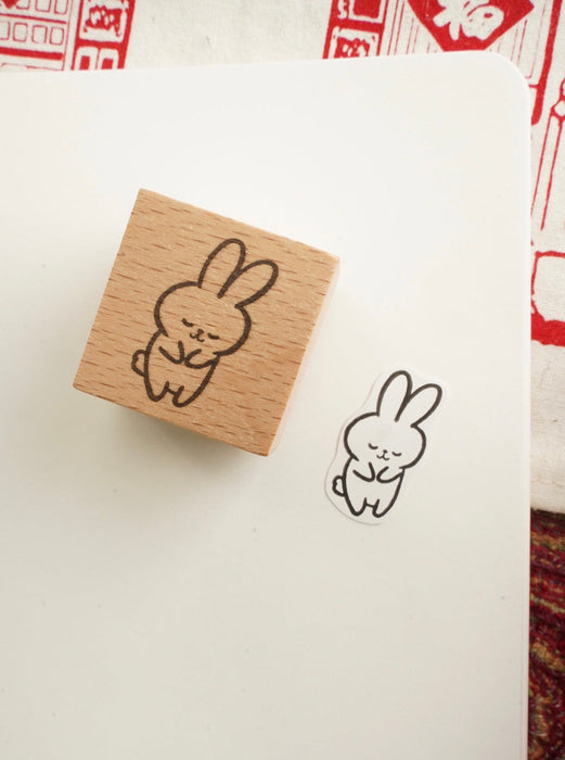 Stickerrific Journaling Bunny Rubber Stamp