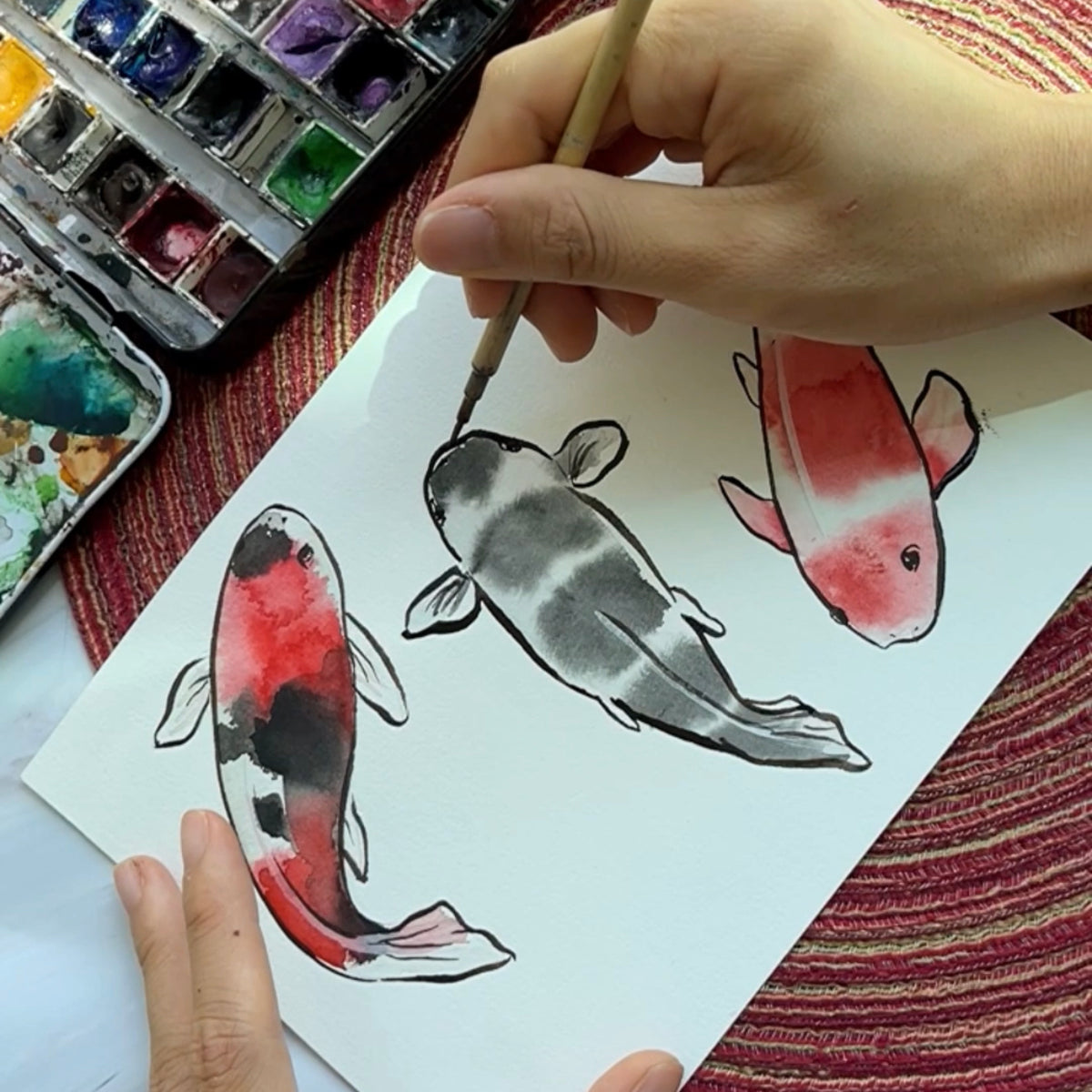 Koi Fish Watercolor Tutorial – Faber-Castell USA