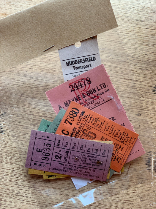Vintage Bus Tickets Pack