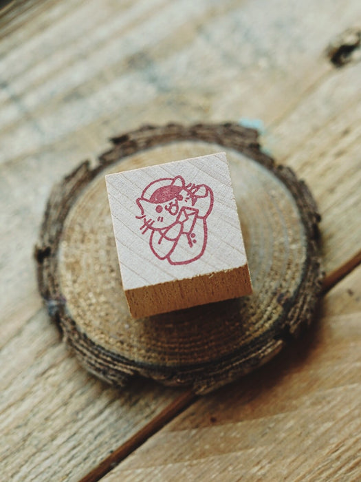 Post Cat Rubber Stamp
