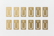 Traveler's Company Brass Number Clips  - Stickerrific