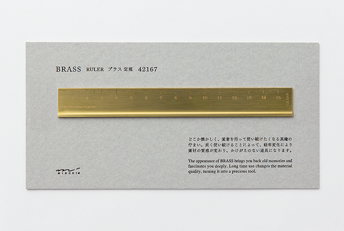 Traveler's Company Brass Ruler  - Stickerrific