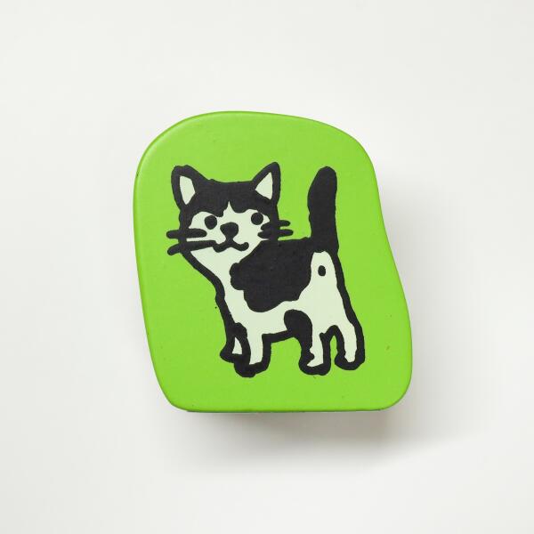 Kodomo No Kao Rubber Stamp // Cat Looking Back