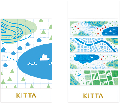 KITTA Washi Tape / KITH009 Map