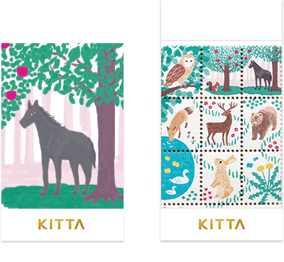 KITTA Die-Cut Stamp Tape / KITP008 Animal