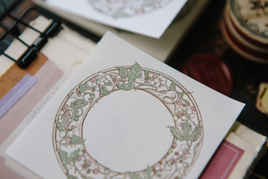 OURS Letterpress Label Book // Wild Grape Frame
