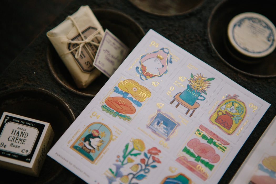 OURS Stamp Sticker Pack // Bedtime Story