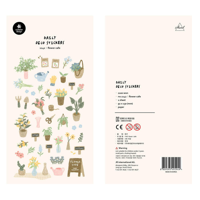Suatelier Stickers | Flower Cafe