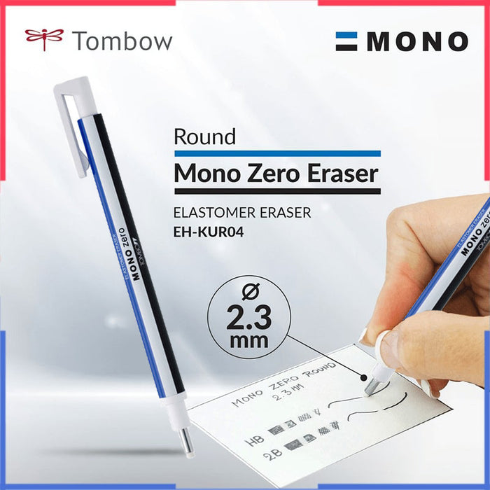 Tombow Mono Zero 2.3mm High Precision Eraser + Refill
