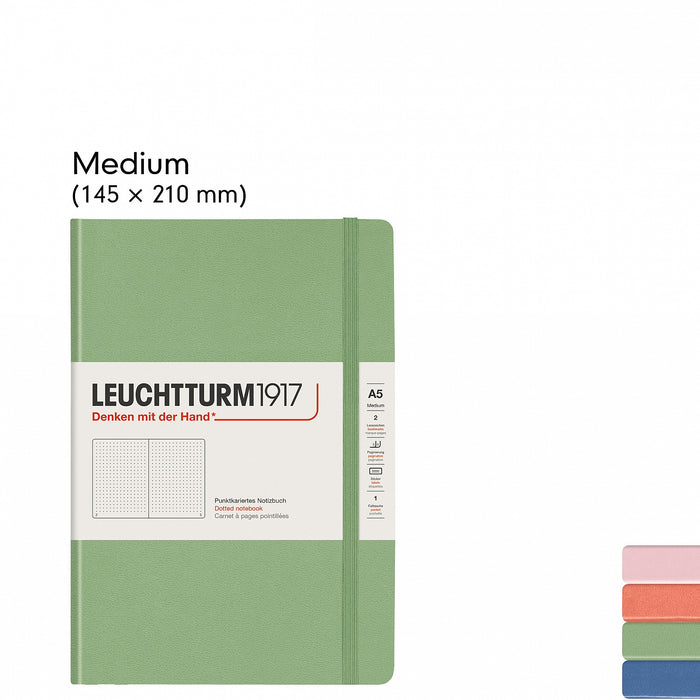 Leuchtturm1917 Medium (A5) Softcover Notebook, 251 pages, Dotted, Sage by  Leuchtturm